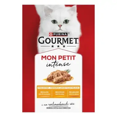 GOURMET® Mon Petit Meaty Variety sisältää Ankkaa, Kana & Kalkkuna