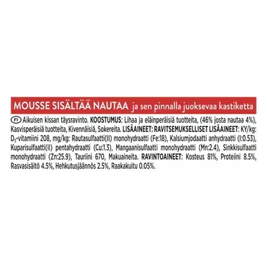 GOURMET® Revelations sisältää Nautaa