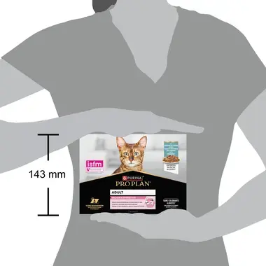 PRO PLAN® Delicate Digestion, sisältää kalaa kastikkeessa