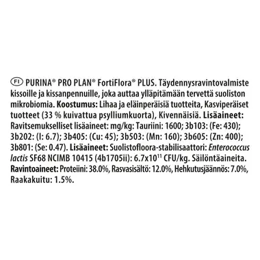 PURINA PRO PLAN FortiFlora+ Kissan ravintolisä