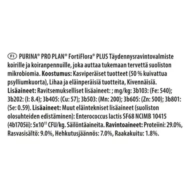 PURINA PRO PLAN FortiFlora+ Koiran ravintolisä