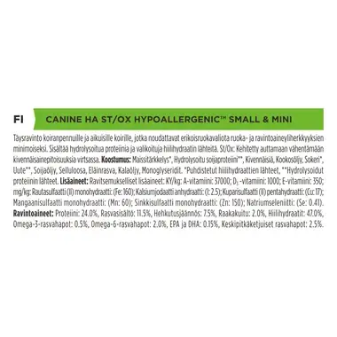PURINA® PRO PLAN® VETERINARY DIETS HA Hypoallergenic™ Small & Mini (Kuivaruoka)