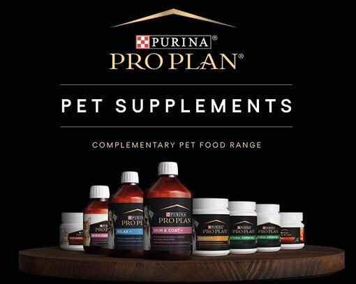 PURINA® PRO PLAN® -RAVINTOLISÄT LEMMIKEILLE